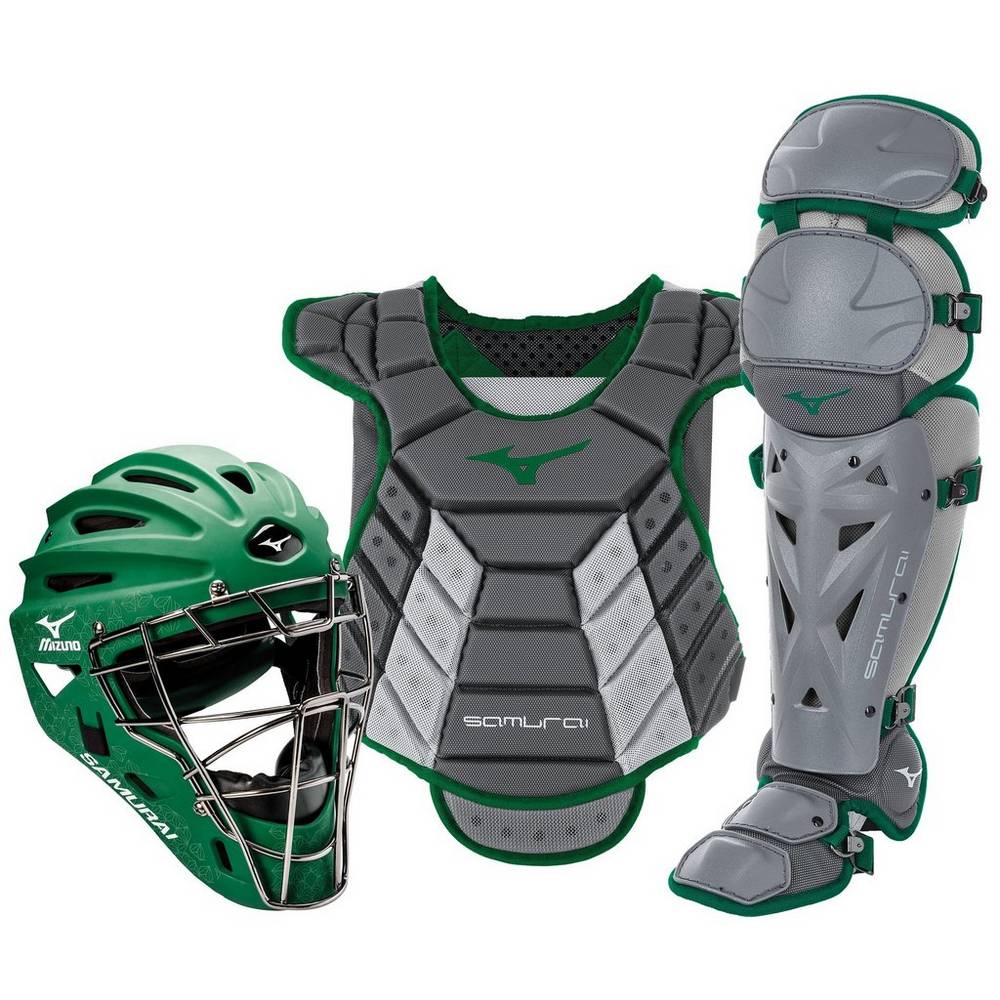 Mizuno Women's Samurai Boxed Catcher’s Gear Set (14-15") Grey (380421-LRA)